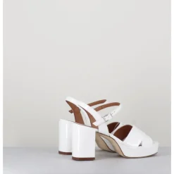 Discount GARRICE LAB Sandales en cuir vernis - JULIA23 BIANCO BLANC