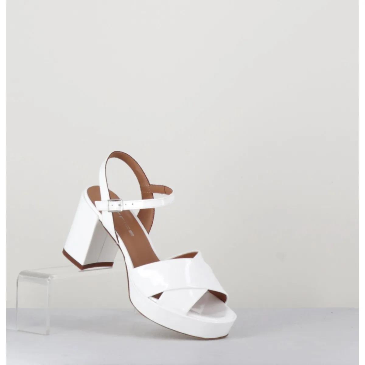 Discount GARRICE LAB Sandales en cuir vernis - JULIA23 BIANCO BLANC