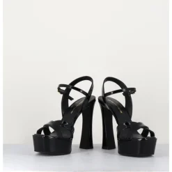 New GARRICE LAB Sandales en cuir vernis à talon haut - MIRA NERO NOIR