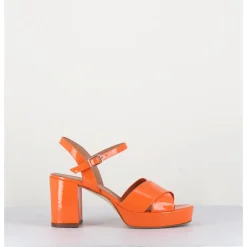 Best GARRICE LAB Sandales en cuir vernis - JULIA23 ARANCIO ORANGE