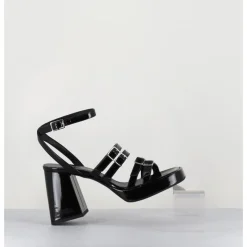 Best GARRICE LAB Sandales multi-brides à plateforme en cuir vernis - MINATE VERNICE NERO NOIR