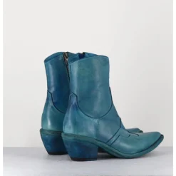 Online FAUZIAN JEUNESSE Santiags en cuir - 3843 ALFA CIELO BLEU