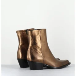 New GARRICE LAB Santiags en cuir métallisé - SEBER2 PEGASUS GOLD DORE