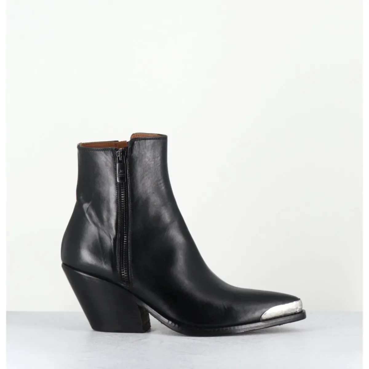 JO GHOST Santiags en cuir bout métallique - 4910 DIVER NERO NOIR