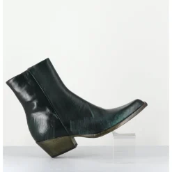 Outlet GARRICE LAB Santiags en cuir usé - SEBER3 MORODER BOTTIGLIA VERT