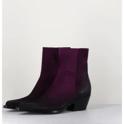 Sale GARRICE LAB Santiags en daim - SEBER CHELIN VIOLA VIOLET