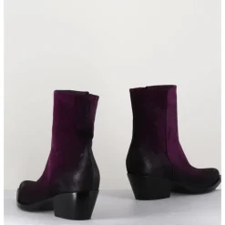 Sale GARRICE LAB Santiags en daim - SEBER CHELIN VIOLA VIOLET