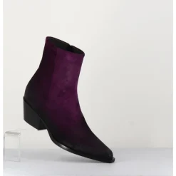 Sale GARRICE LAB Santiags en daim - SEBER CHELIN VIOLA VIOLET