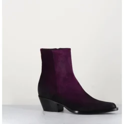 Sale GARRICE LAB Santiags en daim - SEBER CHELIN VIOLA VIOLET