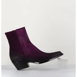 Sale GARRICE LAB Santiags en daim - SEBER CHELIN VIOLA VIOLET