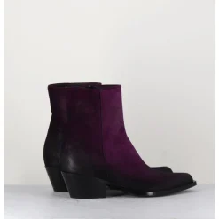 Sale GARRICE LAB Santiags en daim - SEBER CHELIN VIOLA VIOLET