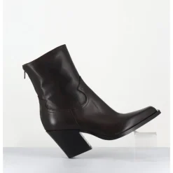 GARRICE LAB Santiags talon haut en cuir souple - DESA24 FULAR T MORO MARRON