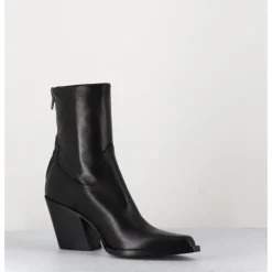 Outlet GARRICE LAB Santiags talon haut en cuir souple - DESI24 FULAR NERO NOIR