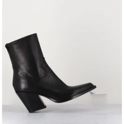 Outlet GARRICE LAB Santiags talon haut en cuir souple - DESI24 FULAR NERO NOIR