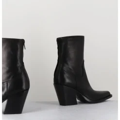 Outlet GARRICE LAB Santiags talon haut en cuir souple - DESI24 FULAR NERO NOIR