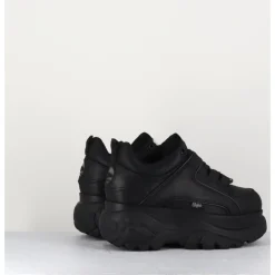 Outlet BUFFALO LONDON Sneakers en cuir à plateforme Buffalo Original - 1339N BLACK NOIR