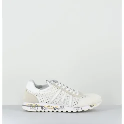 Hot PREMIATA Sneakers légères toile beige ajourée - LUCYD 6669 BLANC