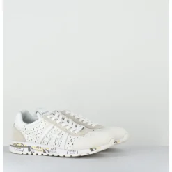 Hot PREMIATA Sneakers légères toile beige ajourée - LUCYD 6669 BLANC