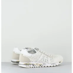 Hot PREMIATA Sneakers légères toile beige ajourée - LUCYD 6669 BLANC