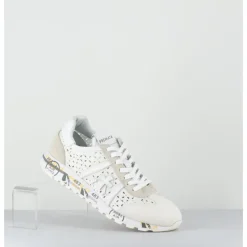 Hot PREMIATA Sneakers légères toile beige ajourée - LUCYD 6669 BLANC