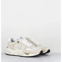 Online PREMIATA Sneakers 90s daim et toile gris blanc - MASED 7005 BEIGE