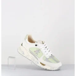 PREMIATA Sneakers 90s en cuir & toile e semelle épaisse -MASED 6674 VERT