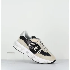 Hot PREMIATA Sneakers ultra légère cuir & toile nylon sequins- CASSIE 6720 NOIR