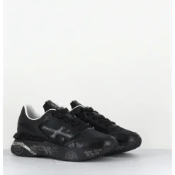 Best PREMIATA Sneakers ultra light cuir & toile - MOERUND 7058 NOIR