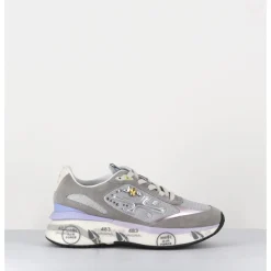 Sale PREMIATA Sneakers ultra light daim / toile & bijoux - MOERUND 6440 GRIS