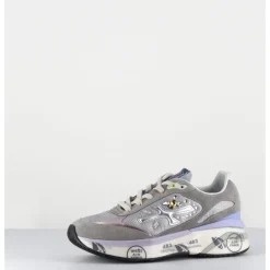 Sale PREMIATA Sneakers ultra light daim / toile & bijoux - MOERUND 6440 GRIS