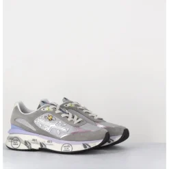 Sale PREMIATA Sneakers ultra light daim / toile & bijoux - MOERUND 6440 GRIS