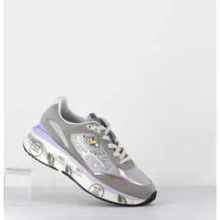 Sale PREMIATA Sneakers ultra light daim / toile & bijoux - MOERUND 6440 GRIS