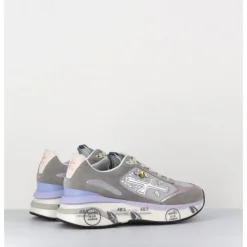 Sale PREMIATA Sneakers ultra light daim / toile & bijoux - MOERUND 6440 GRIS