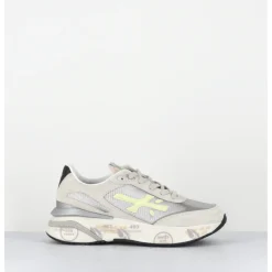 Sale PREMIATA Sneakers ultra light daim & toile métallisé - MOERUND 6988 GRIS