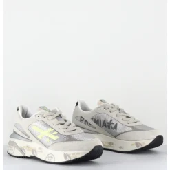 Sale PREMIATA Sneakers ultra light daim & toile métallisé - MOERUND 6988 GRIS