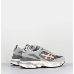 Hot PREMIATA Sneakers ultra light daim & toile khaki - MOERUND 6992 GRIS