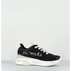 New PREMIATA Sneakers ultra light toile & cuir argent - MOERUND 6733 NOIR