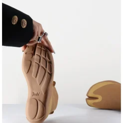 Discount TABI FOOTWEAR TABI HIGHTOP BROWN BEIGE